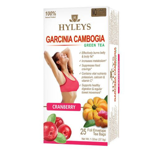 [HY32] HYLEYS WELLNESS TEA GARCINIA CAMBOGIA CRANBERRY 1.32oz X 25pc X 12/CS - HY32