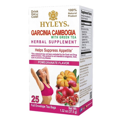 [HY31] HYLEYS GARCINIA CAMBOGIA POMEGRANATE 1.32oz X 25pc X 12/CS - HY31
