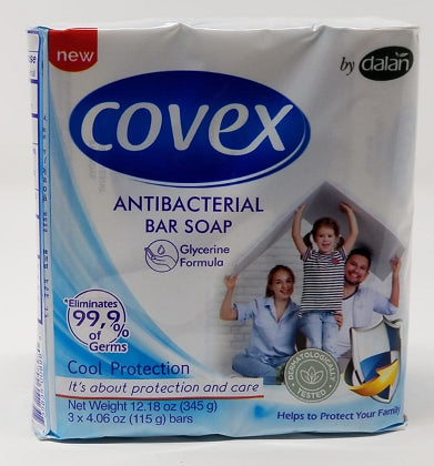 [DLCX11] DALAN COVEX || ANTIBACTERIAL BAR SOAPS || 24x (3 x 4.06OZ) || COOL - DLCX11
