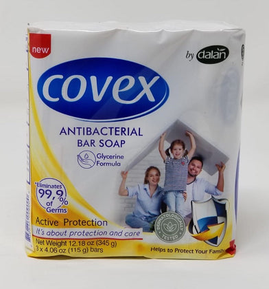 [DLCX10] DALAN COVEX || ANTIBACTERIAL BAR SOAPS || 24x (3 x 4.06OZ) || ACTIVE - DLCX10