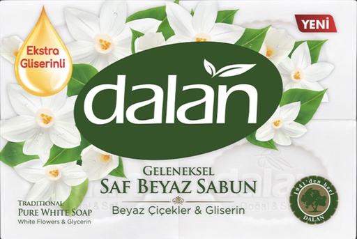 [DN26050] Dalan Bath Soap White|| [(200 g) x4] 10/cs | 4-PACK - DN26050