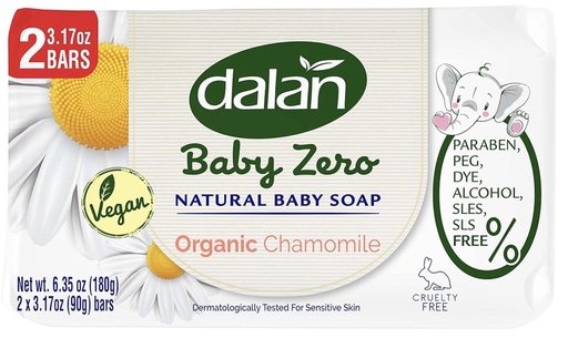 [DBZ02] Dalan Baby Zero Organic Chamomile Bar Soap (2 x 90g) x 24 - DBZ02