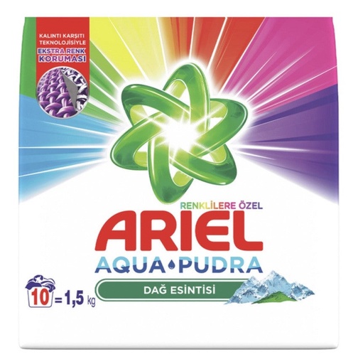 [HLTD50] ARIEL LAUNDRY POWDER 1,5 KG ( 53 oz.) MOUNTAIN BREEZE for COLORS *10 - HLTD50