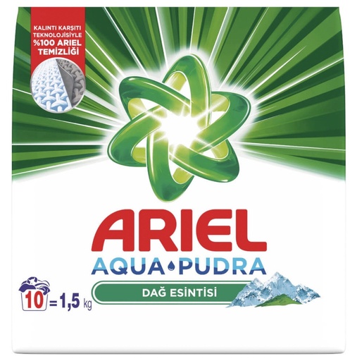 [HLTD51] ARIEL LAUNDRY POWDER 1,5 KG ( 53 oz.) MOUNTAIN BREEZE *10 - HLTD51