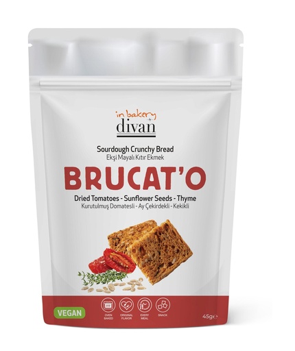 [7008192] Divan Bakery, Brucat'o with Dried Tomato and Sunflower Seeds, Doypack, 1.6oz (45g) x 12pcs - 7008192