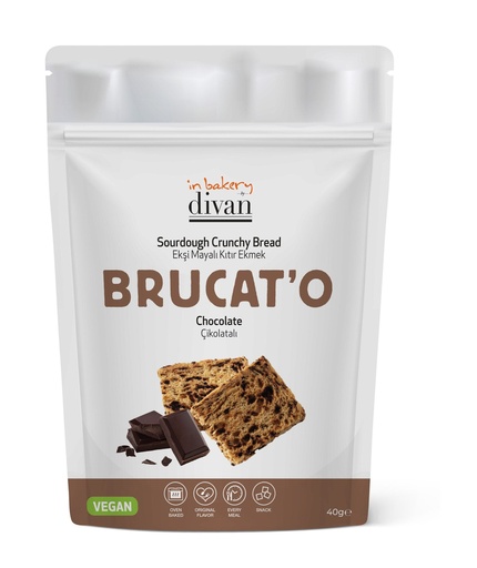 [7008191] Divan Bakery, Brucat'o With Chocolate Drops, Doypack, 1.4oz (40g) x 12pcs - 7008191