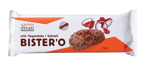 [7006919] Divan Cookie, Vegetable Salted, Bister'o, Flow Pack, 2.5oz (70g) x 12pcs - 7006919