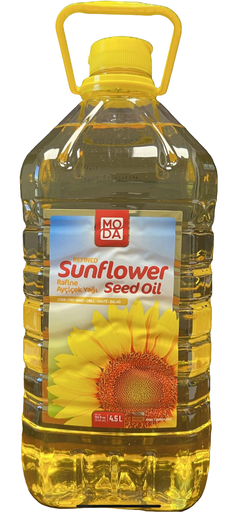 [102830] Moda Refined Sunflower Seed Oil, 1.2 gal (4.5l) x 4bottle - 102830