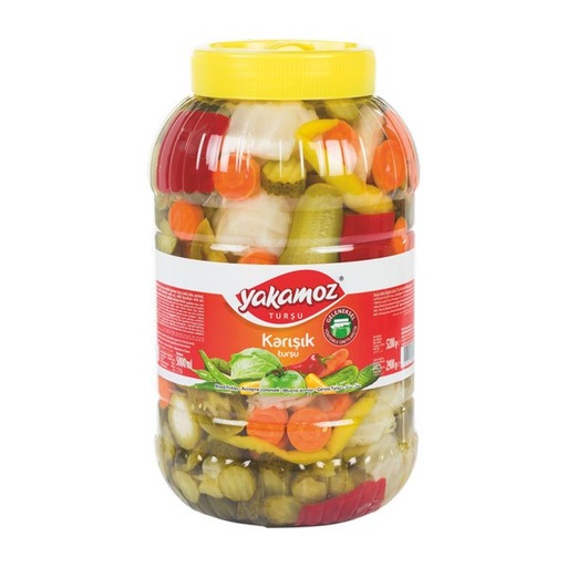 [6152] Yakamoz, Pickles, Mixed Vegetable, Pet Jar, 5lt x 4 - 6152