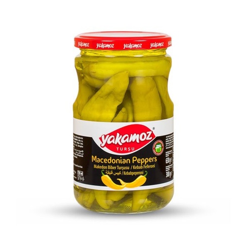 [7128] Yakamoz, Pickles, Macedonian Peppers, Kebab Feferoni, Glass Jar, 370ml x 12 - 7128