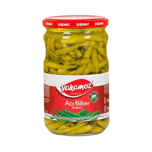 [5247] Yakamoz, Pickles, Hot Pepper, Glass Jar, 720ml x 12 - 5247