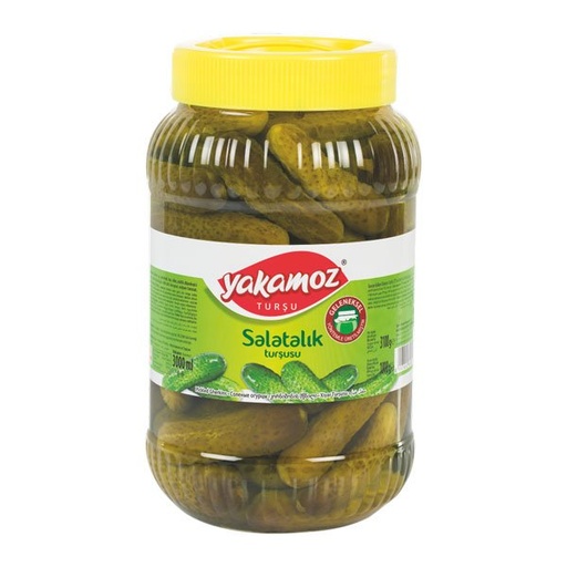[5322] Yakamoz, Pickles, Gherkins (Salatalik), No. 1, Pet Jar, 3lt x 6 - 5322
