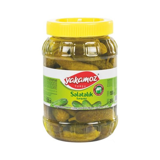 [518] Yakamoz, Pickles, Gherkins (Salatalik), No. 1, Pet Jar, 1.5lt x 9 - 0518