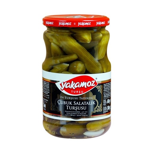 [5292] Yakamoz, Pickles, Gherkins (Cubuk), No. 0, Glass Jar, 720ml x 12 - 5292