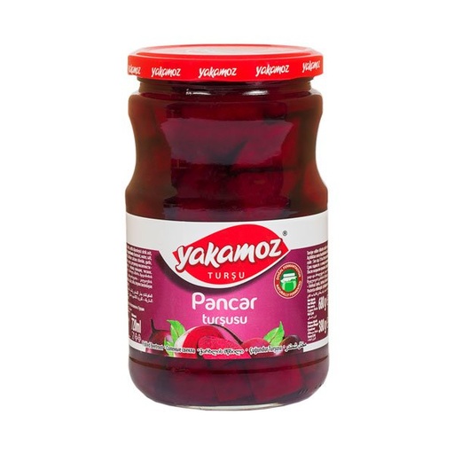 [5308] Yakamoz, Pickles, Beetroot (Pancar), Glass Jar, 720ml x 12 - 5308