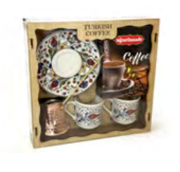[548] Ugurluzade Topkapi Coffee Set (Cini Desen) | 12/CS - 548