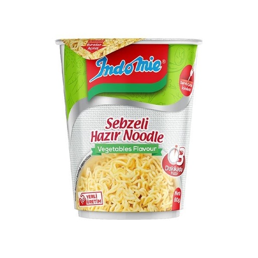 [INN02] Indo Mie Vegetables Noodles (Sebzeli) 2.1oz/60g x 24 - INN02