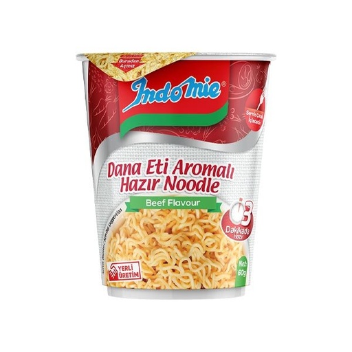 [INN04] Indo Mie Beef Flavored Noodles (Dana Eti Aromali) 2.1oz/60g x 24 - INN04