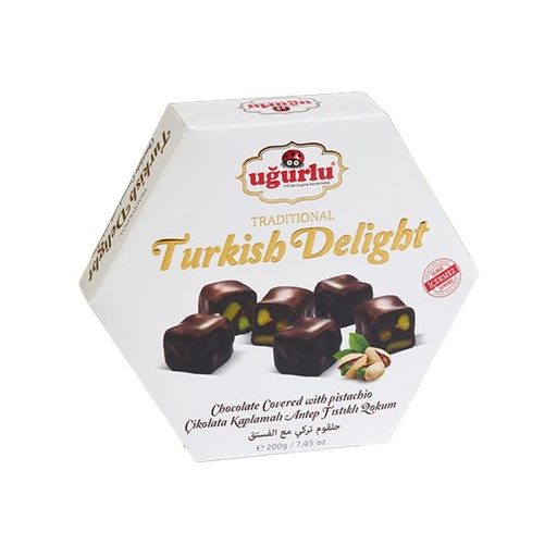 [499] Ugurlu Altigen Cikolatali Duble Lokum 250g x 12 - 499