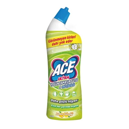 [970203] Ace Ultra Intensive Bleach and Grease Remover Lemon Freshness, 750ml x 12 - 970203