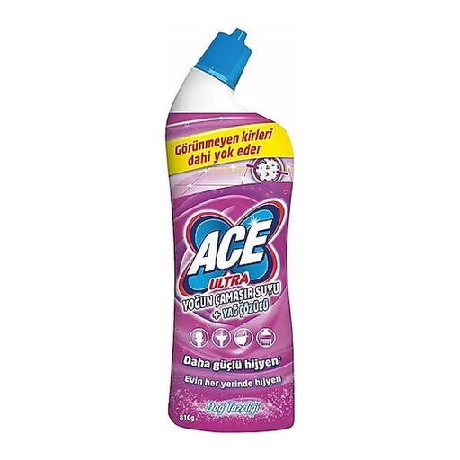 [970201] Ace Ultra Intensive Bleach and Grease Remover Mountain Freshness, 750ml x 12 - 970201